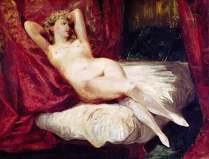 Vrouw met witte kousen